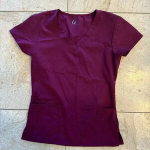 GT Performance Scrub Top Plum Size S